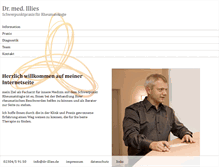 Tablet Screenshot of dr-illies.de